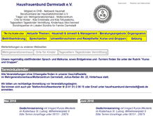 Tablet Screenshot of hausfrauenbund-darmstadt.de